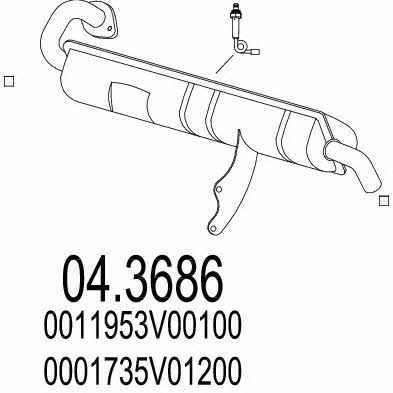 Mts 04.3686 Catalytic Converter 043686: Buy near me in Poland at 2407.PL - Good price!