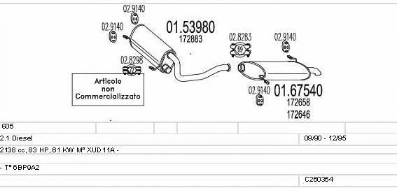 Mts C260354006269 Układ wydechowy C260354006269: Dobra cena w Polsce na 2407.PL - Kup Teraz!