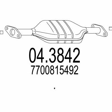 Mts 04.3842 Catalytic Converter 043842: Buy near me in Poland at 2407.PL - Good price!