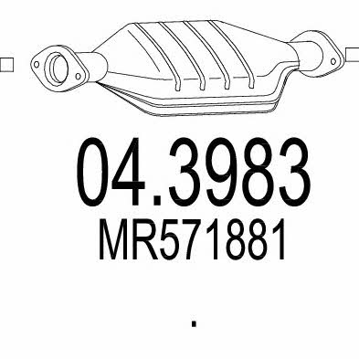 Mts 04.3983 Katalizator 043983: Atrakcyjna cena w Polsce na 2407.PL - Zamów teraz!