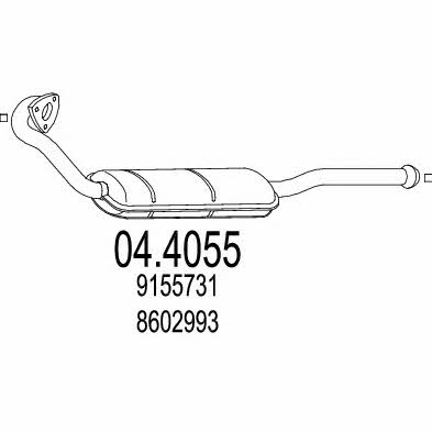 Mts 04.4055 Catalytic Converter 044055: Buy near me in Poland at 2407.PL - Good price!