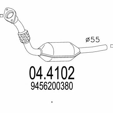 Mts 04.4102 Catalytic Converter 044102: Buy near me in Poland at 2407.PL - Good price!