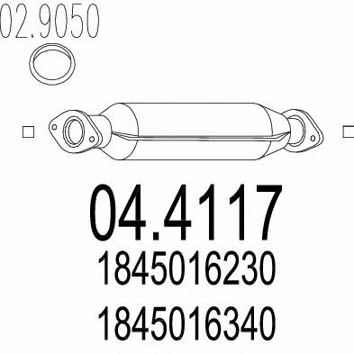 Mts 04.4117 Catalytic Converter 044117: Buy near me in Poland at 2407.PL - Good price!