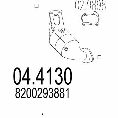 Mts 04.4130 Catalytic Converter 044130: Buy near me in Poland at 2407.PL - Good price!