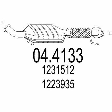 Mts 04.4133 Catalytic Converter 044133: Buy near me in Poland at 2407.PL - Good price!