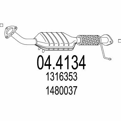 Mts 04.4134 Catalytic Converter 044134: Buy near me in Poland at 2407.PL - Good price!