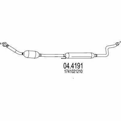 Mts 04.4191 Catalytic Converter 044191: Buy near me in Poland at 2407.PL - Good price!