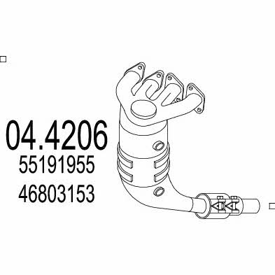 Mts 04.4206 Catalytic Converter 044206: Buy near me in Poland at 2407.PL - Good price!