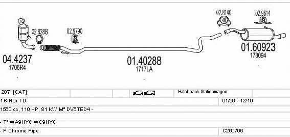  C260706010620 Układ wydechowy C260706010620: Dobra cena w Polsce na 2407.PL - Kup Teraz!