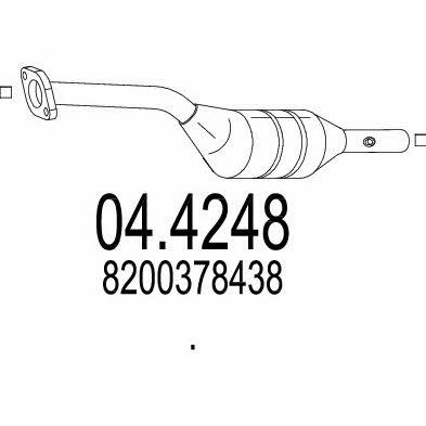 Mts 04.4248 Catalytic Converter 044248: Buy near me in Poland at 2407.PL - Good price!