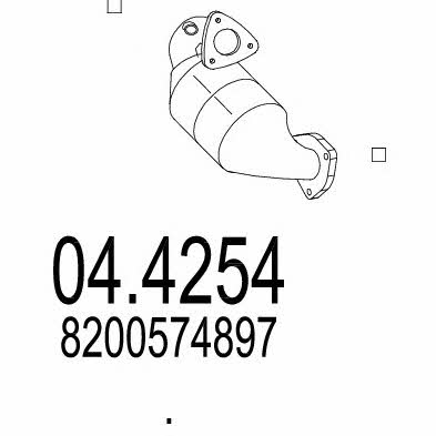 Mts 04.4254 Catalytic Converter 044254: Buy near me at 2407.PL in Poland at an Affordable price!