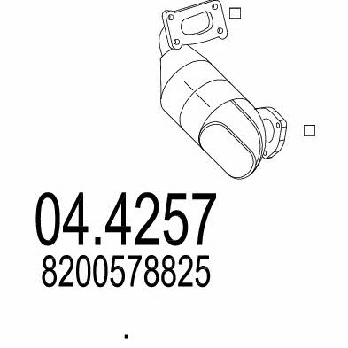 Mts 04.4257 Catalytic Converter 044257: Buy near me in Poland at 2407.PL - Good price!