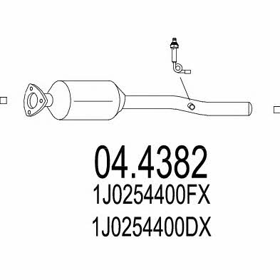 Mts 04.4382 Catalytic Converter 044382: Buy near me in Poland at 2407.PL - Good price!