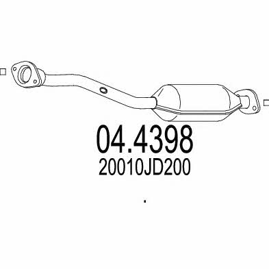Mts 04.4398 Catalytic Converter 044398: Buy near me in Poland at 2407.PL - Good price!