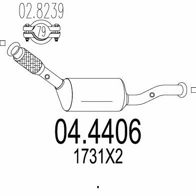 Mts 04.4406 Catalytic Converter 044406: Buy near me in Poland at 2407.PL - Good price!