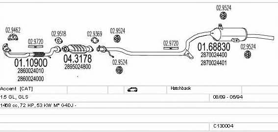 MTS C130004002747 Abgasanlage C130004002747: Kaufen Sie zu einem guten Preis in Polen bei 2407.PL!