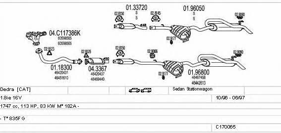 Mts C170065008291 Układ wydechowy C170065008291: Atrakcyjna cena w Polsce na 2407.PL - Zamów teraz!