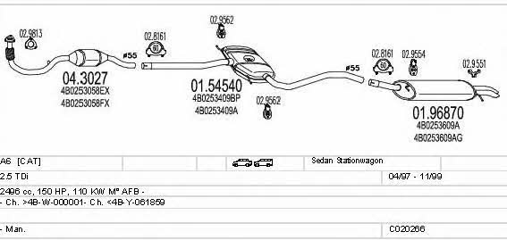 MTS C020266000641 Abgasanlage C020266000641: Kaufen Sie zu einem guten Preis in Polen bei 2407.PL!