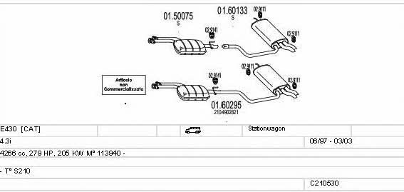 Mts C210530009039 Układ wydechowy C210530009039: Dobra cena w Polsce na 2407.PL - Kup Teraz!