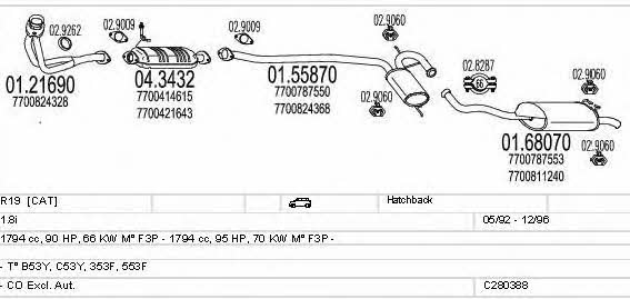 MTS C280388006375 Abgasanlage C280388006375: Kaufen Sie zu einem guten Preis in Polen bei 2407.PL!