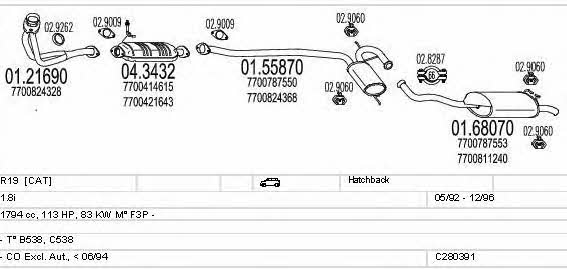 Mts C280391006379 Układ wydechowy C280391006379: Dobra cena w Polsce na 2407.PL - Kup Teraz!