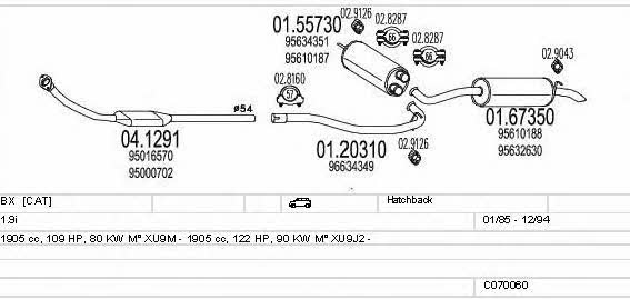  C070060000980 Abgasanlage C070060000980: Kaufen Sie zu einem guten Preis in Polen bei 2407.PL!