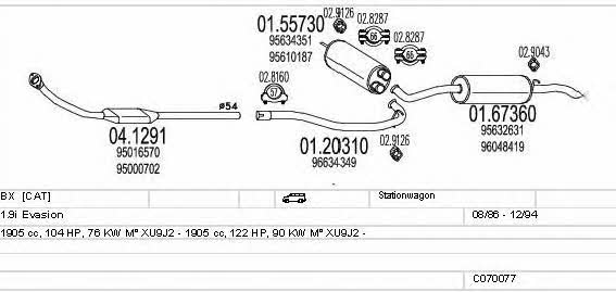  C070077001000 Abgasanlage C070077001000: Kaufen Sie zu einem guten Preis in Polen bei 2407.PL!