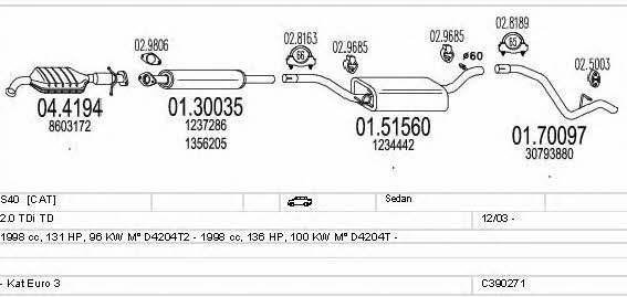 C390271010860 Mts Abgasanlage