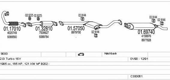  C300061003647 Exhaust system C300061003647: Buy near me in Poland at 2407.PL - Good price!