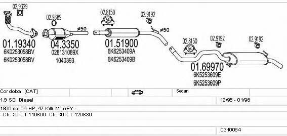  C310064006951 Abgasanlage C310064006951: Kaufen Sie zu einem guten Preis in Polen bei 2407.PL!