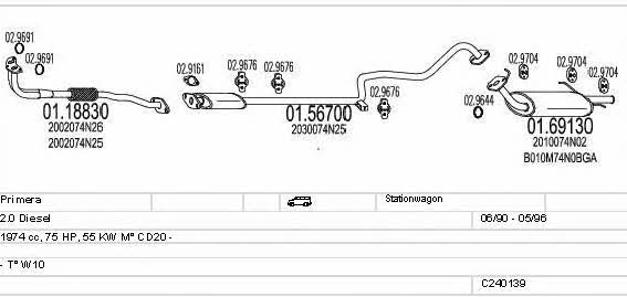 MTS C240139004617 Abgasanlage C240139004617: Kaufen Sie zu einem guten Preis in Polen bei 2407.PL!