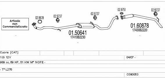 Mts C090053010983 Układ wydechowy C090053010983: Dobra cena w Polsce na 2407.PL - Kup Teraz!