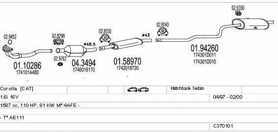 C370101001778 Mts Abgasanlage