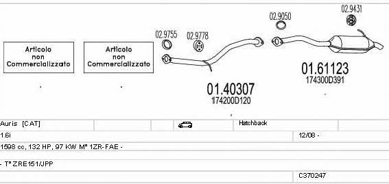  C370247016146 Abgasanlage C370247016146: Kaufen Sie zu einem guten Preis in Polen bei 2407.PL!