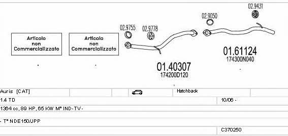  C370250016149 Układ wydechowy C370250016149: Dobra cena w Polsce na 2407.PL - Kup Teraz!