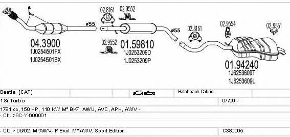 C380005002794 Mts Abgasanlage