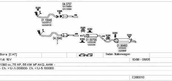C380010002801 Mts Abgasanlage