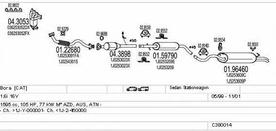 Mts C380014002805 Abgasanlage C380014002805: Kaufen Sie zu einem guten Preis in Polen bei 2407.PL! C380014002805 Mts Abgasanlage