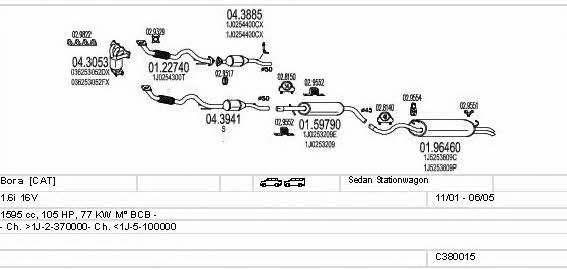 C380015002806 Mts Abgasanlage
