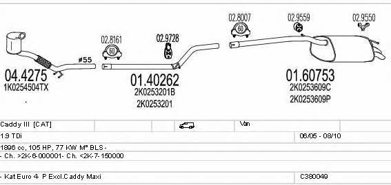C380049002845 Mts Abgasanlage