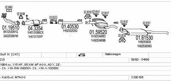 C380185002988 Mts Abgasanlage