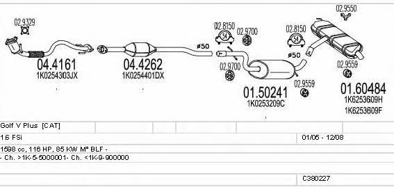 C380227003035 Mts Exhaust system