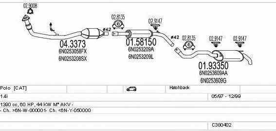 C380402001588 Mts Abgasanlage