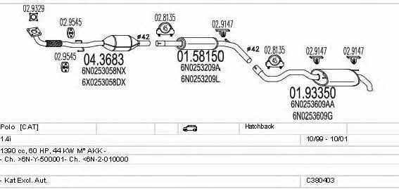 C380403001589 Mts Abgasanlage