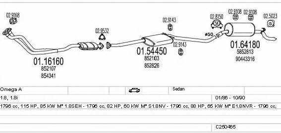 MTS C250465005654 Abgasanlage C250465005654: Bestellen Sie in Polen zu einem guten Preis bei 2407.PL!