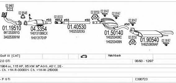  C380723002914 Exhaust system C380723002914: Buy near me in Poland at 2407.PL - Good price!