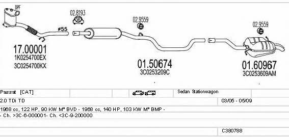  C380788010833 Układ wydechowy C380788010833: Dobra cena w Polsce na 2407.PL - Kup Teraz!