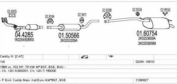 C380827012603 Mts Abgasanlage