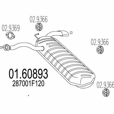 Mts 01.60893 End Silencer 0160893: Buy near me in Poland at 2407.PL - Good price!