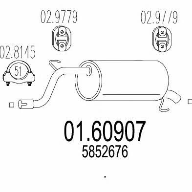 Mts 01.60907 End Silencer 0160907: Buy near me in Poland at 2407.PL - Good price!